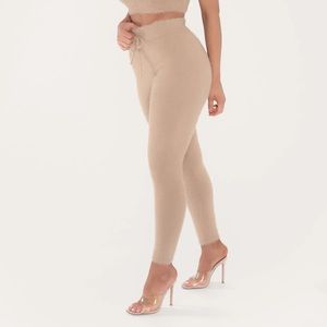 LUNA fluffy legging Caramel Tan Meshki NWT sz S